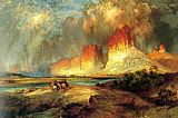 Colorado Canvas Paintings - Cliffs of the Upper Colorado river